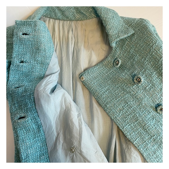 VINTAGE - FIRST LADY TWEED MINI DRESS COAT - Picture 7 of 12